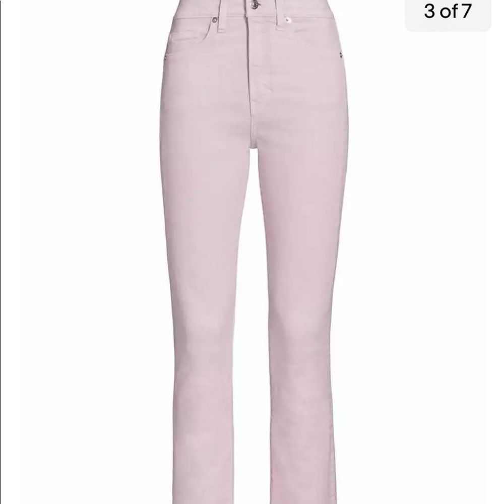 NWT VERONICA BEARD Carly High-Rise Kick Flare Jeans, Lavender Sz 26/2 $248